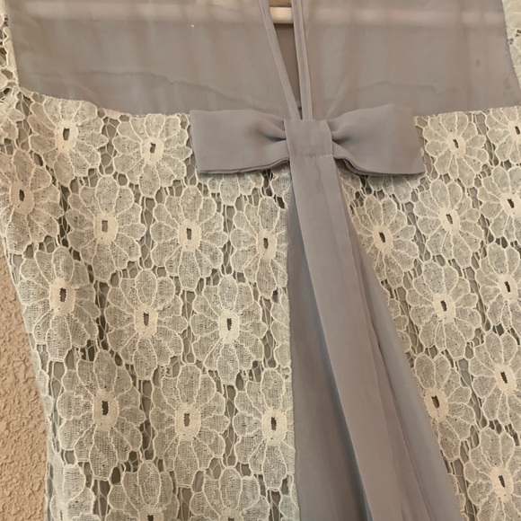 Modcloth gray lace eyelet small a’reve - Picture 3 of 5